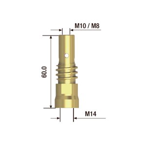 FUBAG Адаптер контактного наконечника сварочного аппарата  M10х60 мм (2 шт.) в Архангельске фото