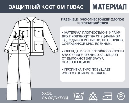 Защитный костюм Fubag размер 56 рост 5 в Архангельске фото