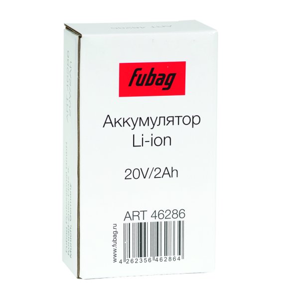 Аккумуляторная батарея FLI5S1P1202 Li-ion к бензиновым газонокосилкам FUBAG с электростартером и минирайдеру (20V/2Ah) в Архангельске фото