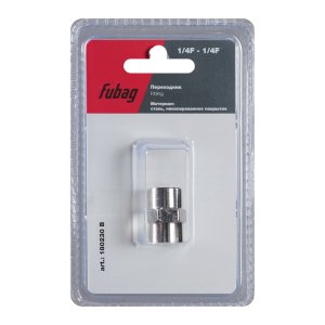 FUBAG Переходник 1/4 дюйма F - 1/4 дюйма F, блистер 1 шт в Архангельске фото
