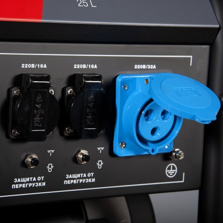 Бензиновый генератор с электростартером и коннектором автоматики FUBAG BS 7500 A ES в Архангельске фото