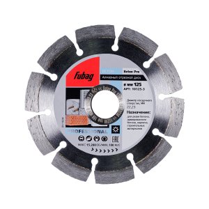 Алмазный отрезной диск FUBAG Beton Pro D125 мм/ 22.2 мм по бетону в Архангельске фото