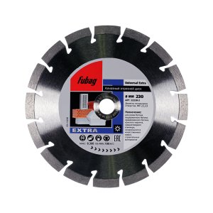 Алмазный отрезной диск FUBAG Universal Extra_ диам. 230/22.2 в Архангельске фото
