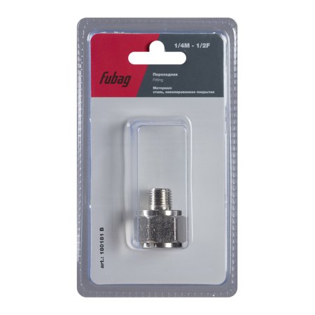 FUBAG Переходник 1/4 дюйма M на 1/2 дюйма F, блистер 1 шт в Архангельске фото