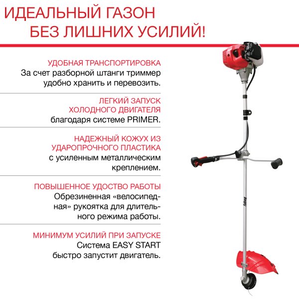 FUBAG Бензиновый триммер FPT 33R + Триммерная леска сечение витой квадрат L 130 м * 2.4 мм в ПОДАРОК в Архангельске фото